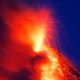 Lava fountains erupted from the top of Mount Mayon all week, creating a spectacular sight. Photo: AP